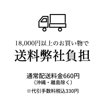 送料・代引手数料弊社負担